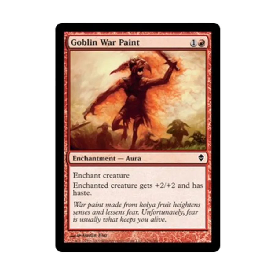CCG Боевая краска гоблинов (С) (фольга), MTG - Zendikar
CCG Боевая краска гоблинов (С) (фольга), MTG - Zendikar
