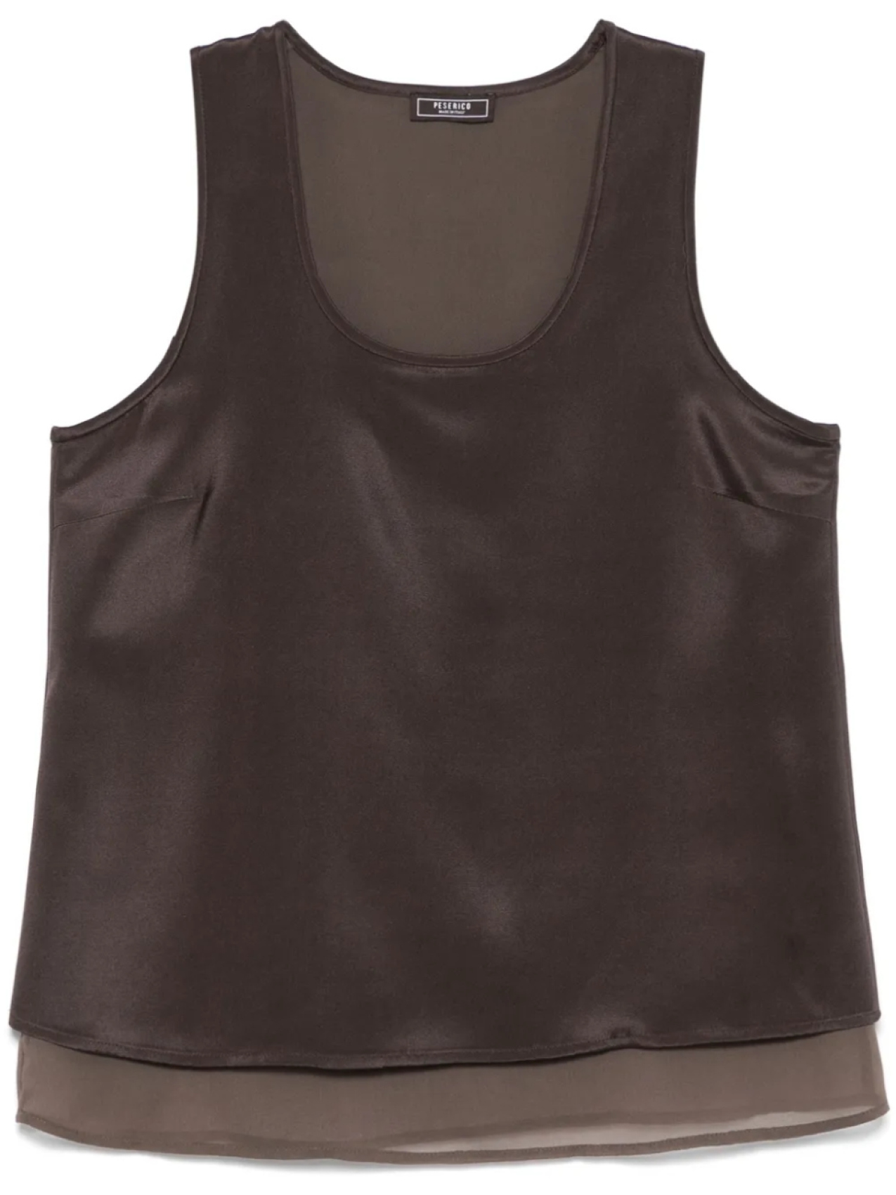 Peserico атласный топ без рукавов, коричневый
Peserico атласный топ без рукавов, коричневый