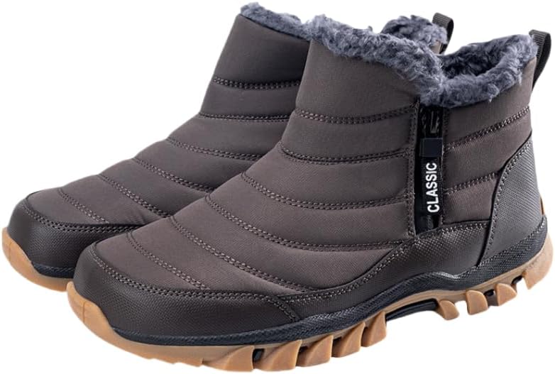 Мужская зимняя обувь HCHCTRY, мужские зимние ботинки с теплой плюшевой подкладкой, удобные, нескользящие, прочные, с боковой термомолнией, серый
Мужская зимняя обувь HCHCTRY, мужские зимние ботинки с теплой плюшевой подкладкой, удобные, нескользящие, прочные, с боковой термомолнией, серый