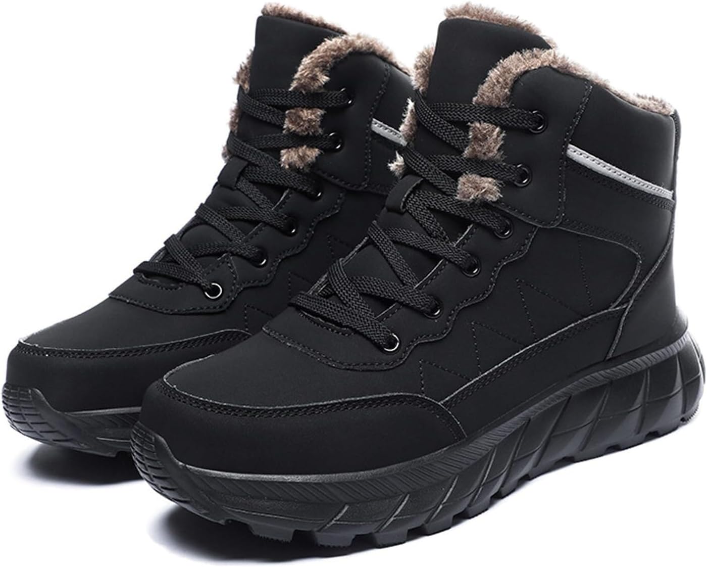 Мужские зимние ботинки на шнуровке с теплой подкладкой, платформой и противоскользящей подошвой, удобные с меховой подкладкой, наружная подошва с рельефом, мужские ботинки на щиколотку для походов, прогулок и работы Generic, черный
Мужские зимние ботинки на шнуровке с теплой подкладкой, платформой и противоскользящей подошвой, удобные с меховой подкладкой, наружная подошва с рельефом, мужские ботинки на щиколотку для походов, прогулок и работы Generic, черный