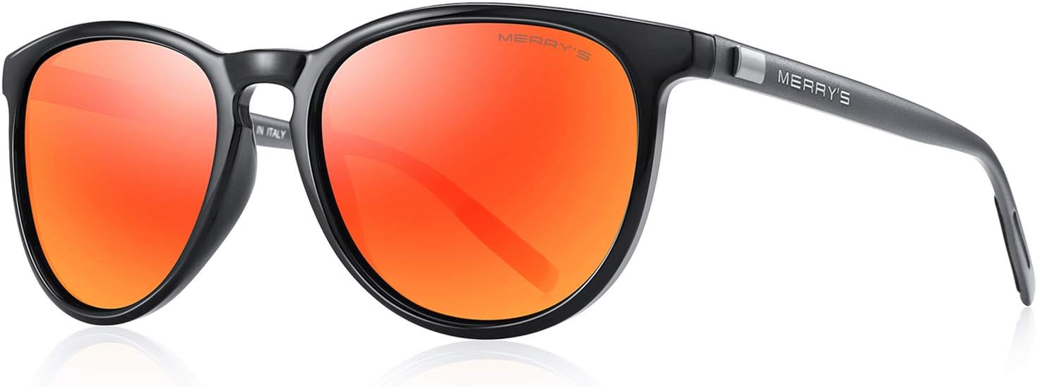 Поляризованные солнцезащитные очки MERRY'S для женщин и мужчин, винтажный ретро-классический стиль, круглая оправа, алюминиевые дужки, модель S8288, Black Frame/Red Mirror Lens/Grey Temples
Поляризованные солнцезащитные очки MERRY'S для женщин и мужчин, винтажный ретро-классический стиль, круглая оправа, алюминиевые дужки, модель S8288, Black Frame/Red Mirror Lens/Grey Temples