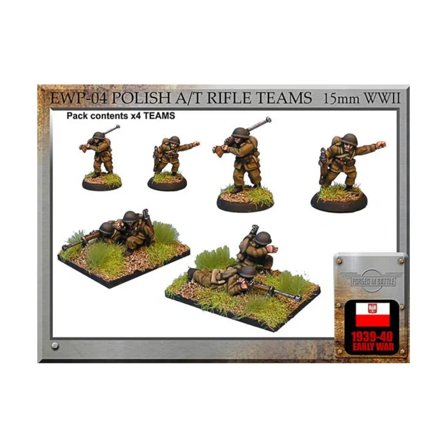 Стрелковые команды А/Т, WWII Miniatures - Early 1939-40 - Polish Infantry (15mm)
Стрелковые команды А/Т, WWII Miniatures - Early 1939-40 - Polish Infantry (15mm)