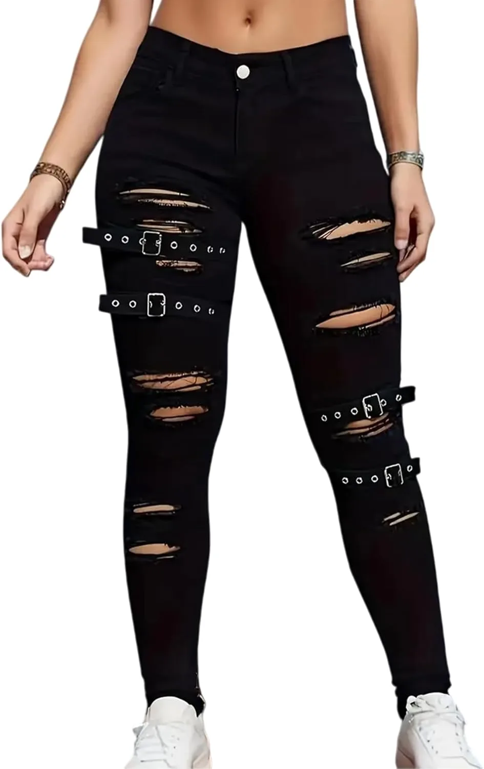 Cuyulitcik Plus Size Skinny Jeans для женщин с формами, черные, стрейч, рваные QERINTE
Cuyulitcik Plus Size Skinny Jeans для женщин с формами, черные, стрейч, рваные QERINTE