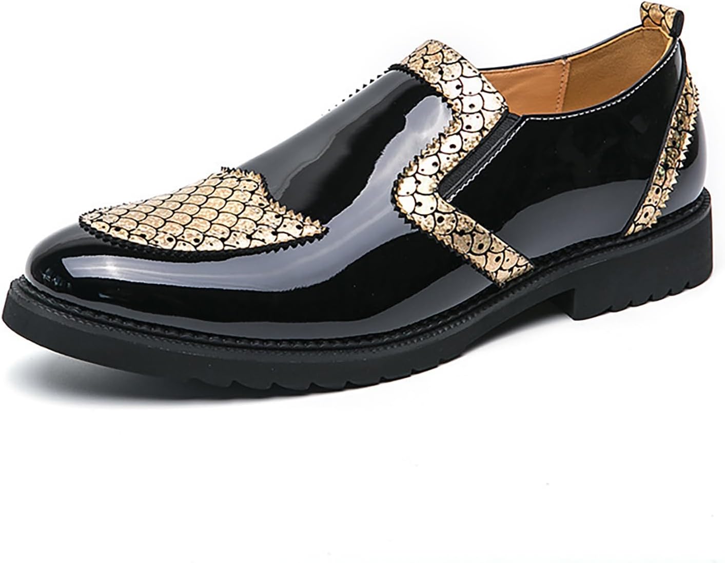 Мужские лоферы с тиснением под кожу рептилий, на массивном каблуке, без шнуровки, стильные, с острым носком, с противоскользящей резиновой подошвой, низкие, для деловых встреч, свадьбы, вечеринки, выпускного или вечернего выхода Nxnbhsl, золотой
Мужские лоферы с тиснением под кожу рептилий, на массивном каблуке, без шнуровки, стильные, с острым носком, с противоскользящей резиновой подошвой, низкие, для деловых встреч, свадьбы, вечеринки, выпускного или вечернего выхода Nxnbhsl, золотой