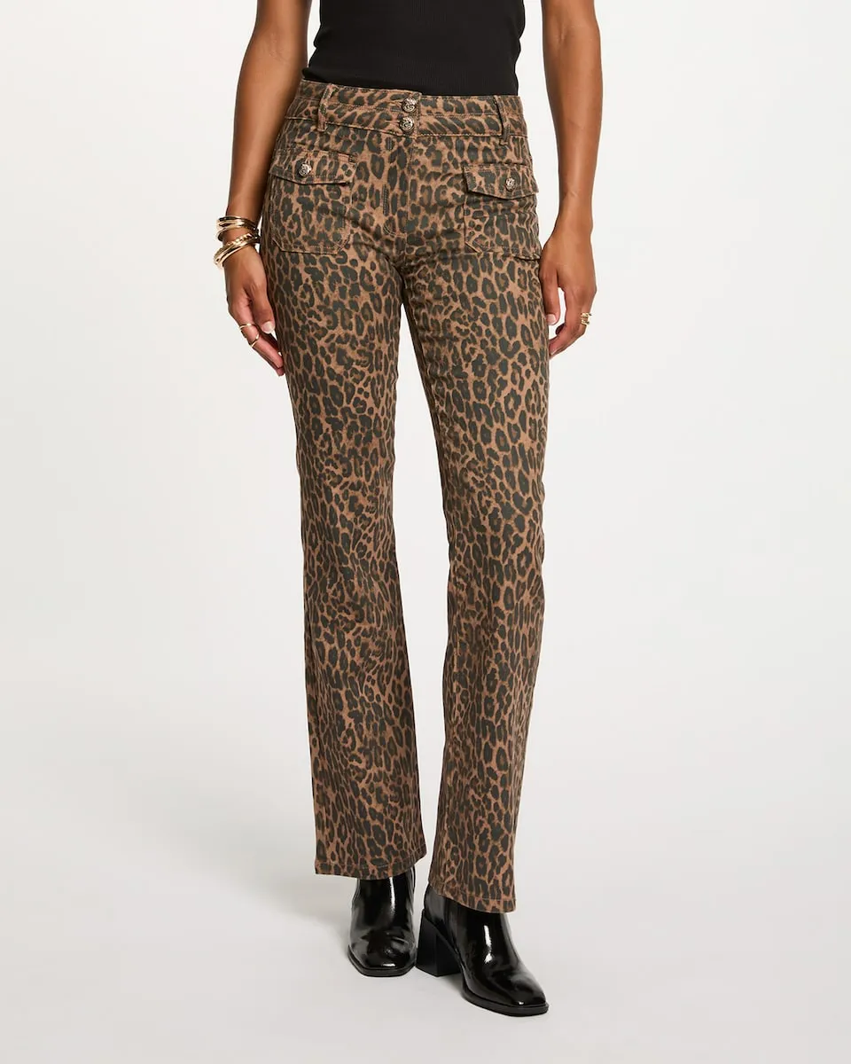 Женские джинсы клеш с высокой посадкой Morgan, коричневый
Женские джинсы клеш с высокой посадкой Morgan, коричневый