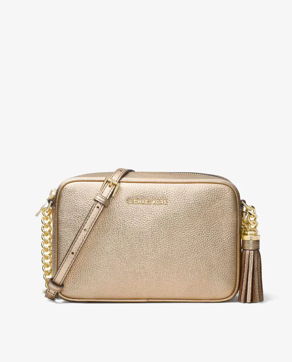 Женская кожаная сумка через плечо Ginny с регулируемой ручкой Michael Michael Kors, золотой
Женская кожаная сумка через плечо Ginny с регулируемой ручкой Michael Michael Kors, золотой