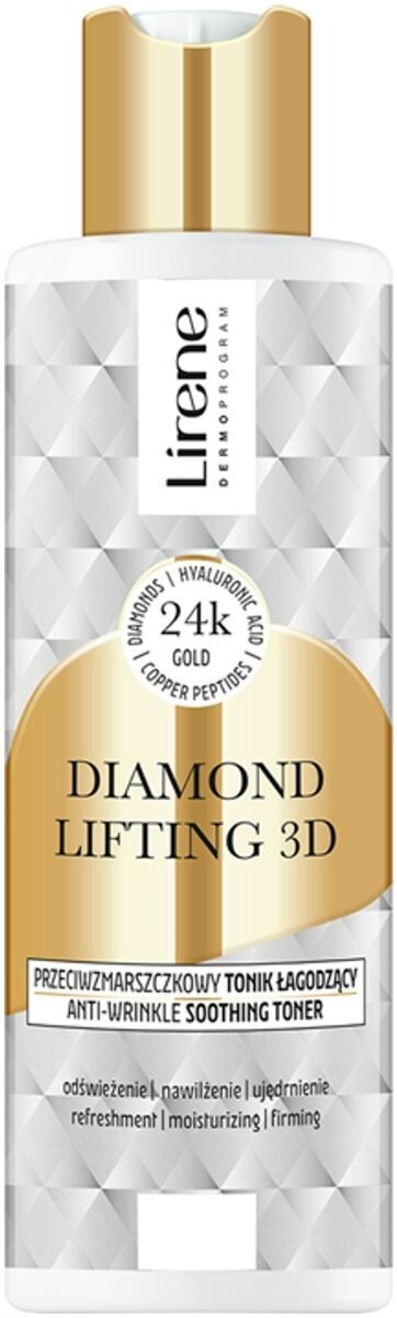 Тоник для лица Lirene Diamentowy Lifting 3D, 200 мл
Тоник для лица Lirene Diamentowy Lifting 3D, 200 мл