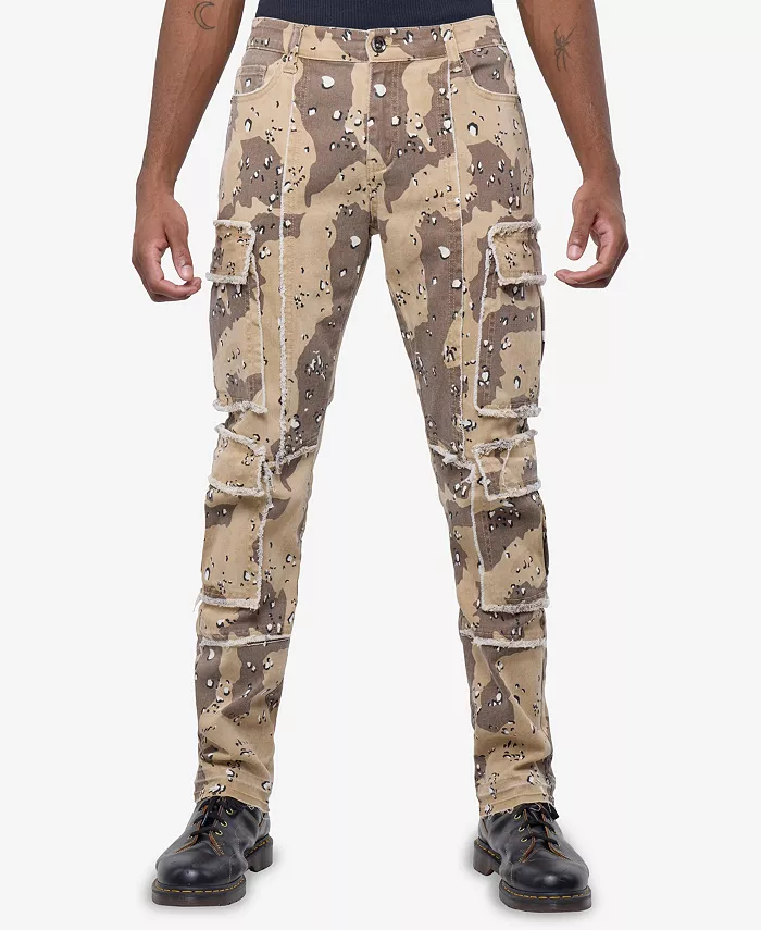 Мужские джинсы с принтом и карманами карго Raw X, коричневый
Мужские джинсы с принтом и карманами карго Raw X, коричневый