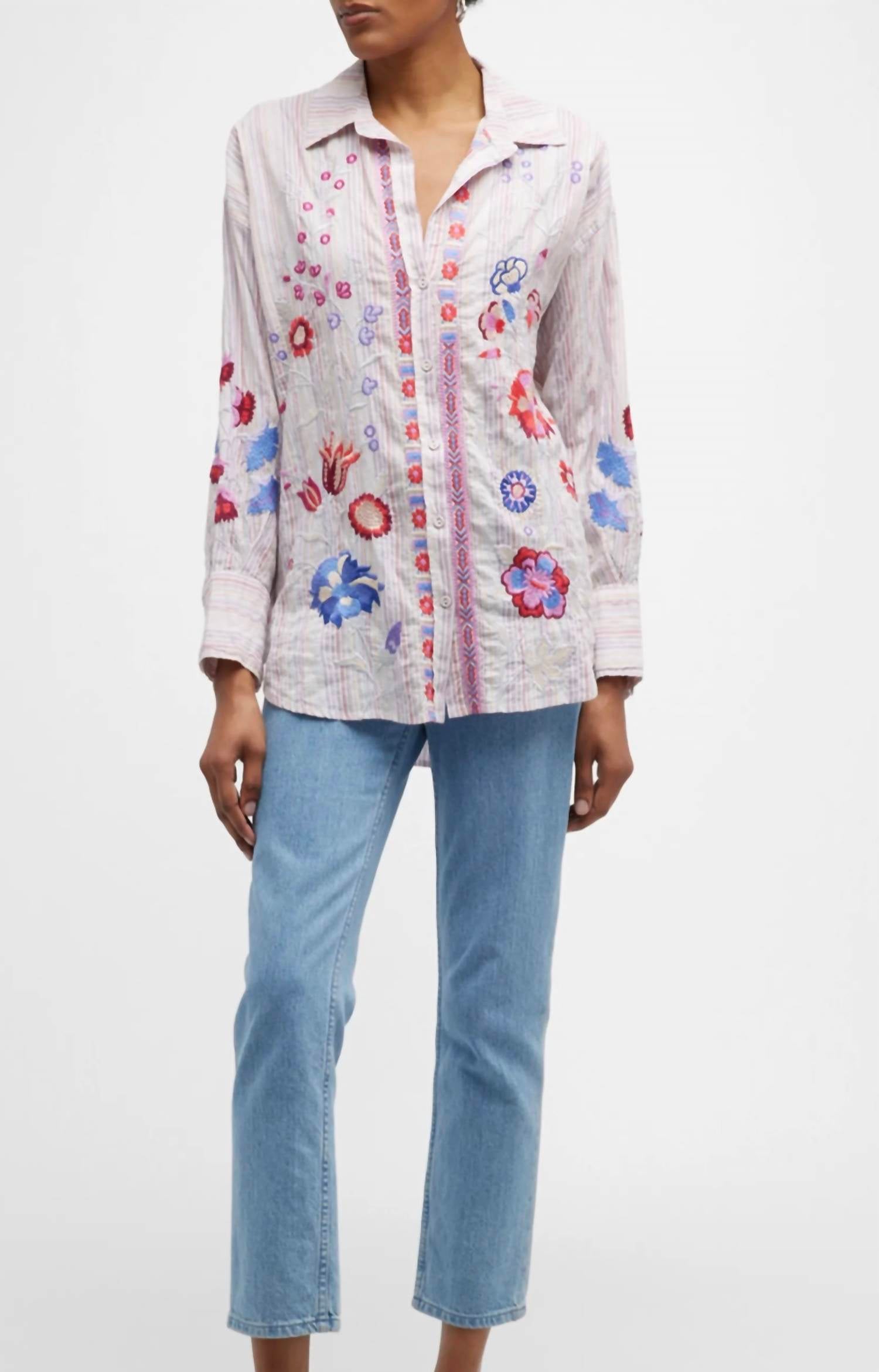 Рубашка свободного кроя Piper в полоску Johnny Was, цвет multi stripe
Рубашка свободного кроя Piper в полоску Johnny Was, цвет multi stripe