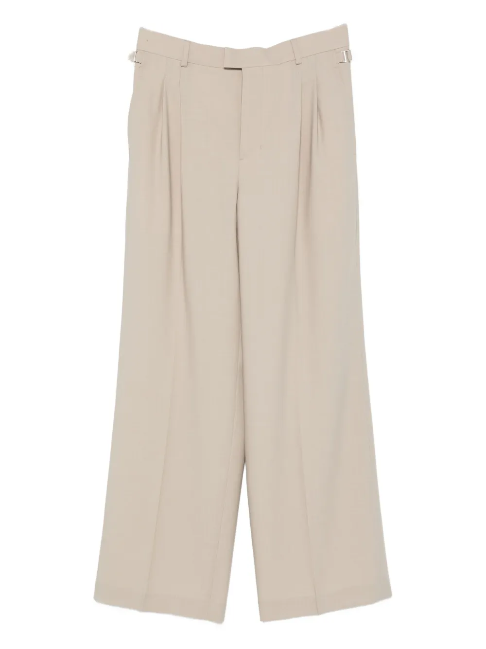 Широкие брюки со складками AMI Paris, нейтральный
Широкие брюки со складками AMI Paris, нейтральный