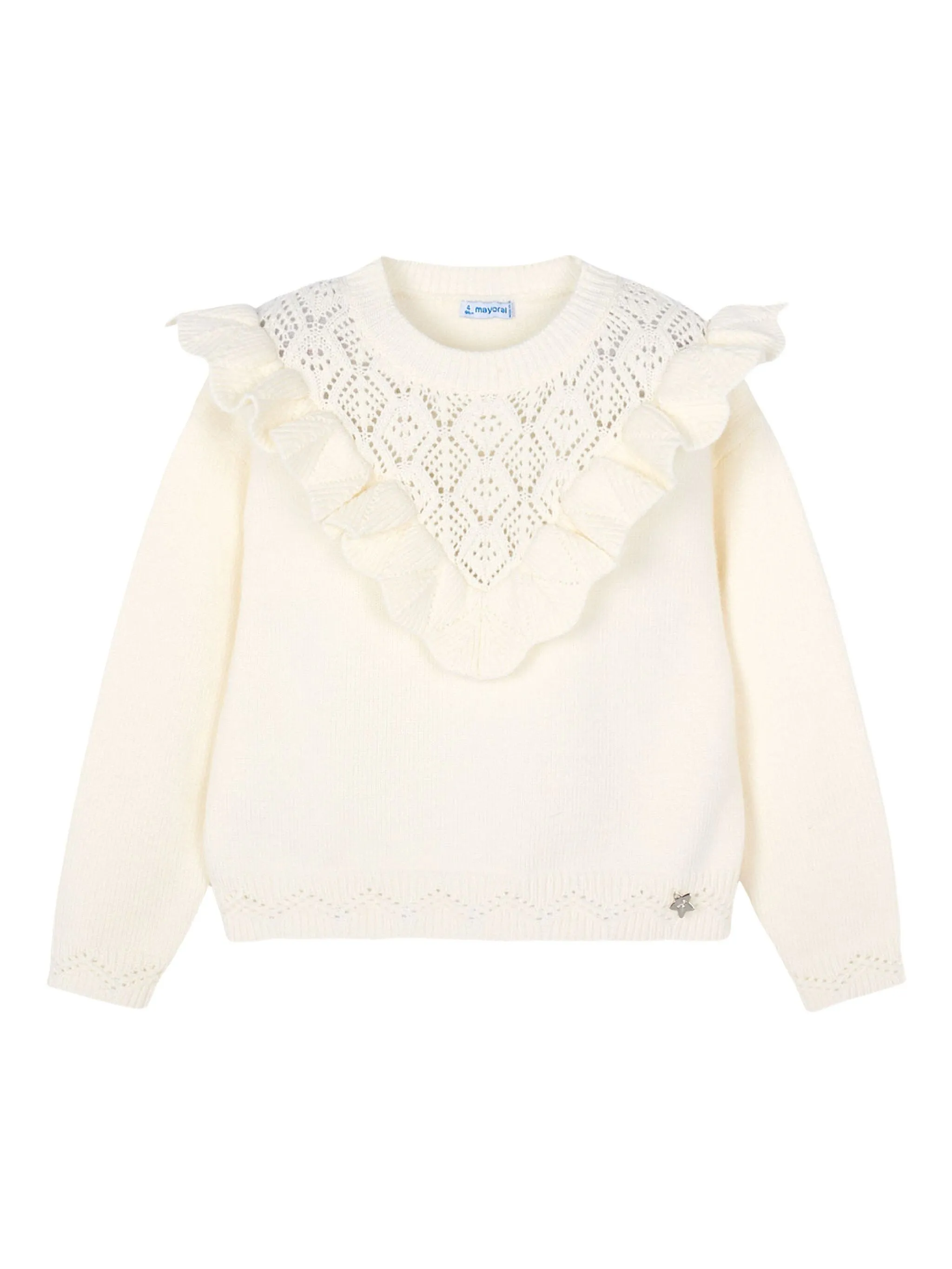 Вязаный свитер Mayoral, белый
Вязаный свитер Mayoral, белый