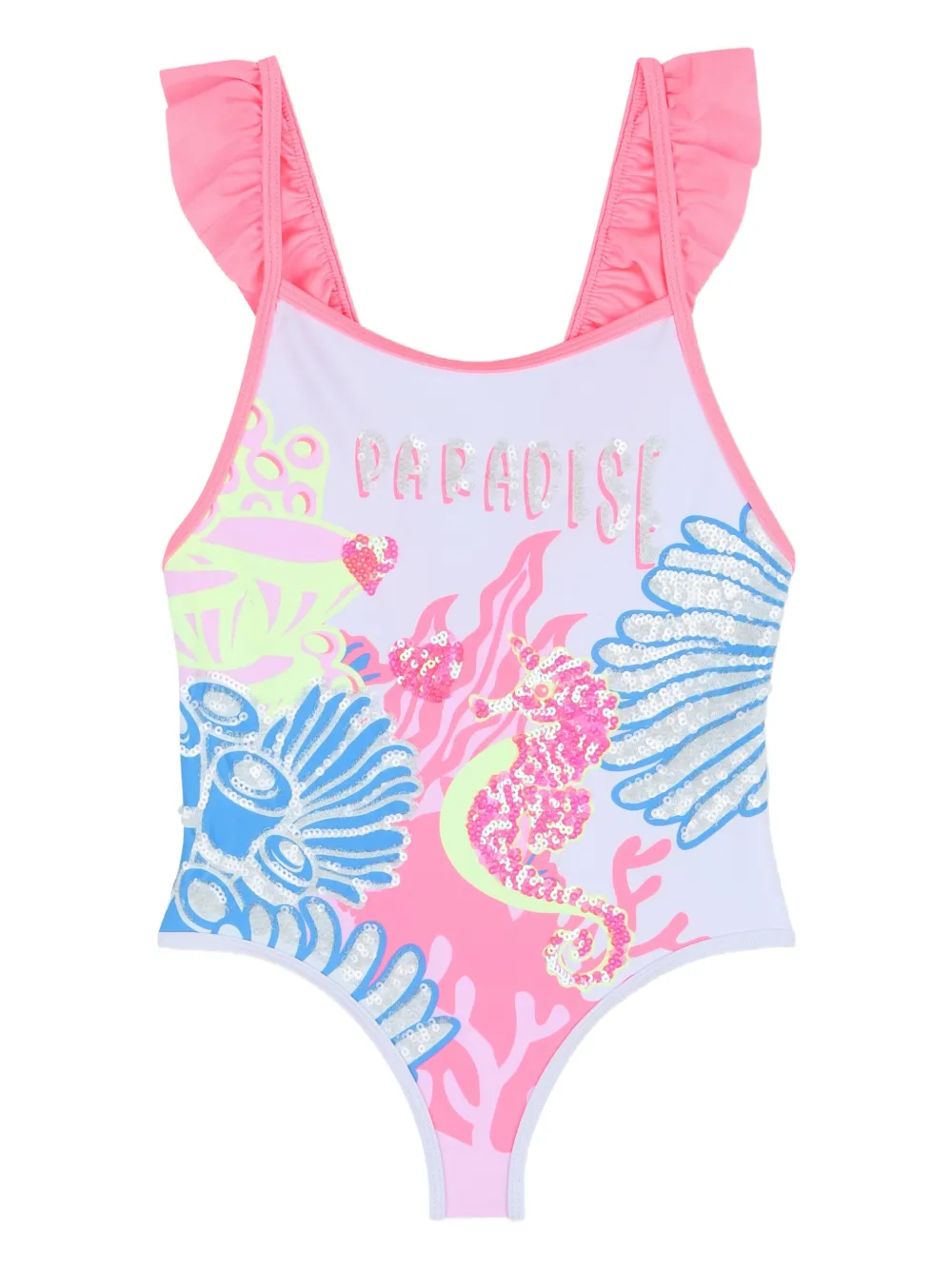 Купальник с оборками и пайетками Billieblush, белый
Купальник с оборками и пайетками Billieblush, белый