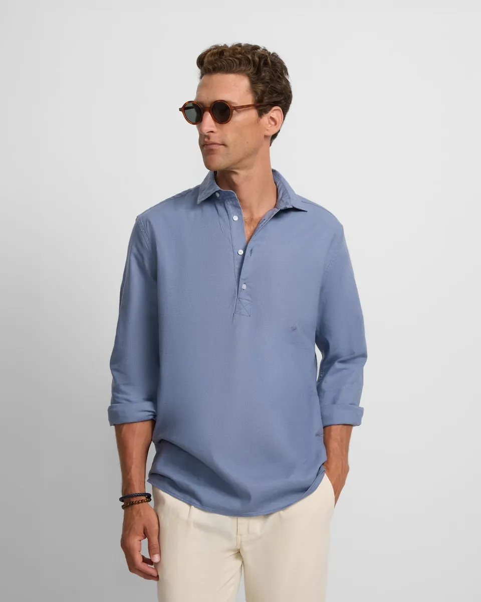 Мужская спортивная футболка из льна, окрашенная в синий цвет Silbon
Мужская спортивная футболка из льна, окрашенная в синий цвет Silbon