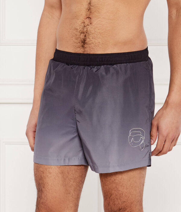 Плавки шорты икона омбре Regular fit Karl Lagerfeld, черный 
Плавки шорты икона омбре Regular fit Karl Lagerfeld, черный