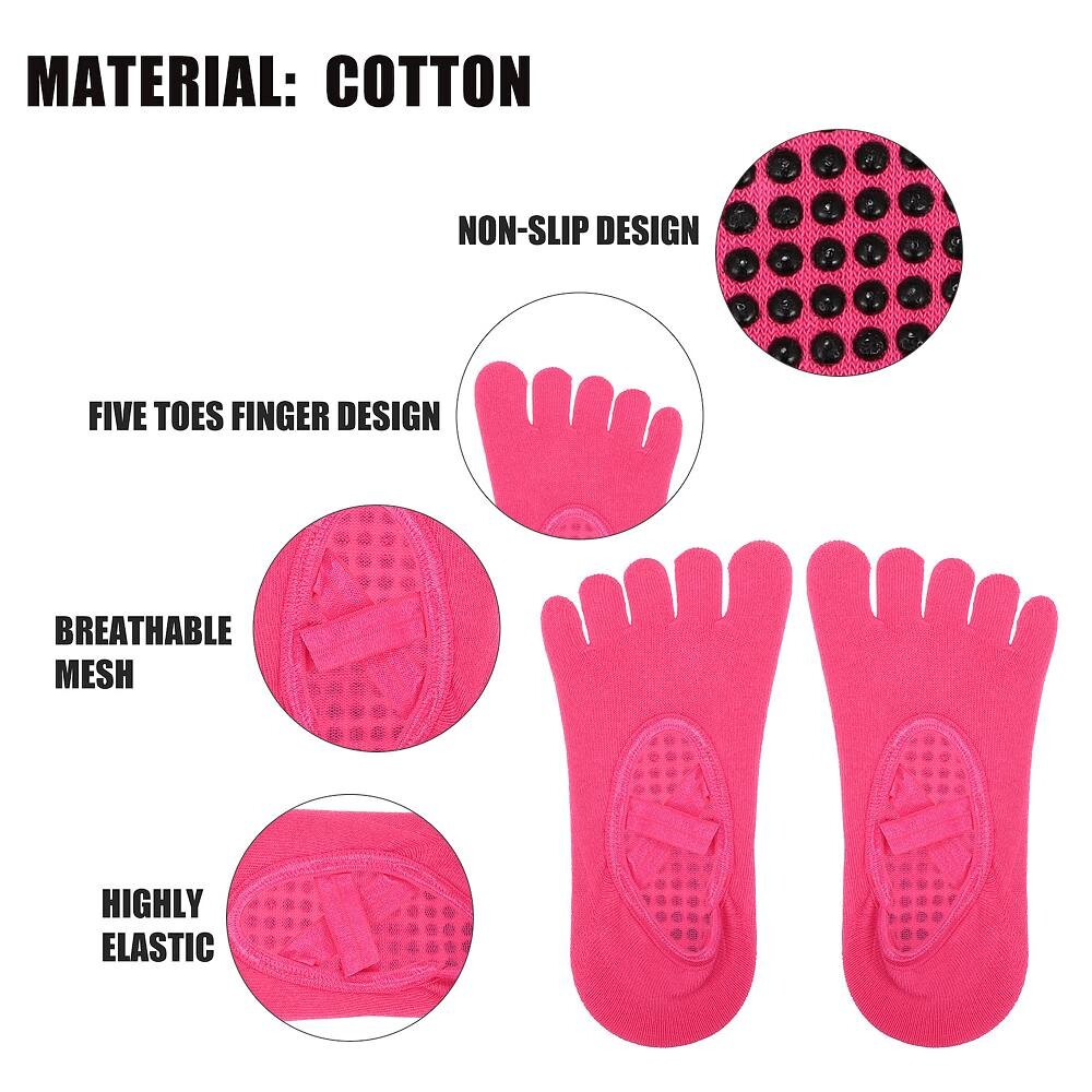 3 пары носков для йоги. Носки с пятью пальцами. Балетные носки с ручками для женщин. Светло-фиолетовые. Unique Bargains, фиолетовый
3 пары носков для йоги. Носки с пятью пальцами. Балетные носки с ручками для женщин. Светло-фиолетовые. Unique Bargains, фиолетовый