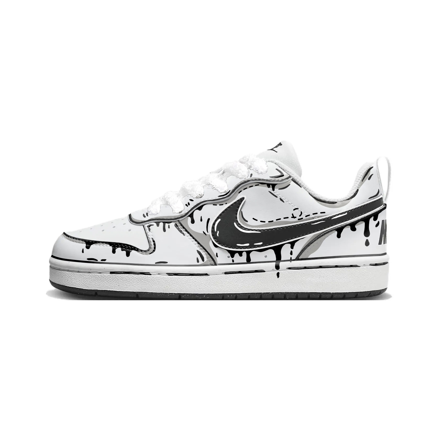Nike Кроссовки для скейтбординга Court Borough Line Venom с амортизацией, износостойкие низкие детские черно-серые для подростков
Nike Кроссовки для скейтбординга Court Borough Line Venom с амортизацией, износостойкие низкие детские черно-серые для подростков