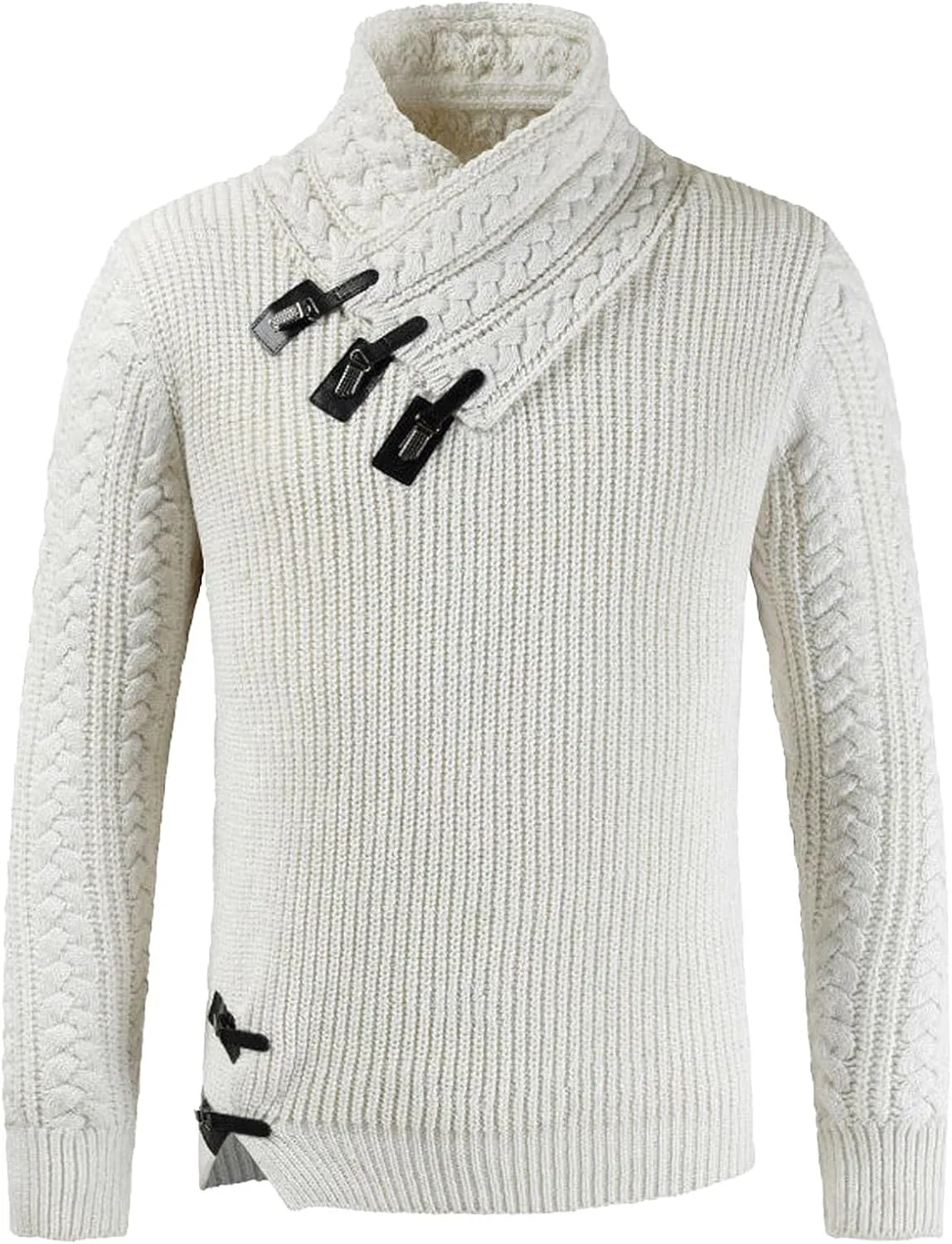 Вязаный пуловер для мужчин Slim Fit с длинным рукавом и шалькой
Вязаный пуловер для мужчин Slim Fit с длинным рукавом и шалькой