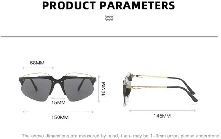 Женские солнцезащитные очки без оправы в стиле панк «кошачий глаз» в ретро-стиле с защитой от УФ-излучения UV400. Мужские спортивные очки для вождения LANGSER, Orange
Женские солнцезащитные очки без оправы в стиле панк «кошачий глаз» в ретро-стиле с защитой от УФ-излучения UV400. Мужские спортивные очки для вождения LANGSER, Orange