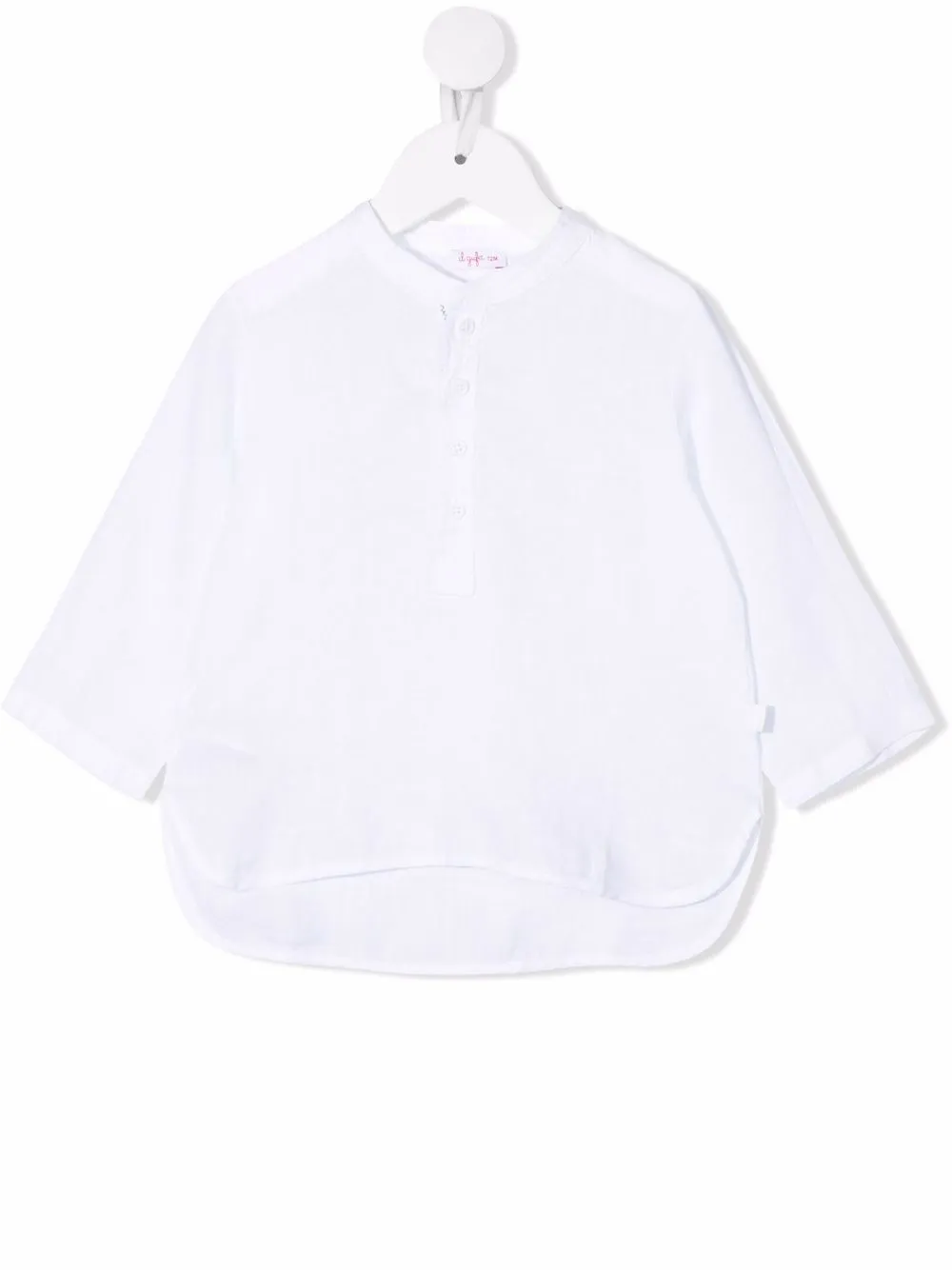 Льняная рубашка с воротником-стойкой Il Gufo, белый
Льняная рубашка с воротником-стойкой Il Gufo, белый