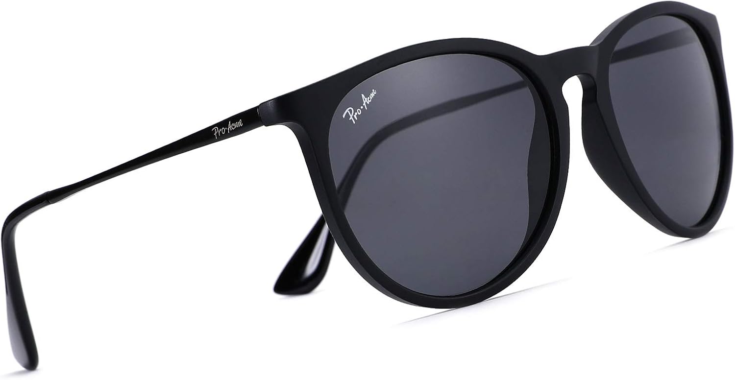 Поляризованные солнцезащитные очки Pro Acme для женщин и мужчин, классическая круглая форма, 100% защита от УФ-излучения, легкая небьющаяся оправа из материала TR90, Rubber Black / Black
Поляризованные солнцезащитные очки Pro Acme для женщин и мужчин, классическая круглая форма, 100% защита от УФ-излучения, легкая небьющаяся оправа из материала TR90, Rubber Black / Black