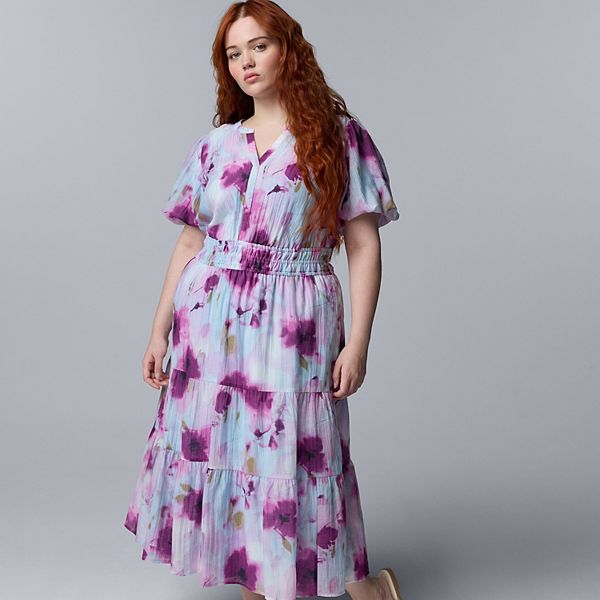 Платье макси Plus size Simply Vera Vera Wang, Bl Purple Floral
Платье макси Plus size Simply Vera Vera Wang, Bl Purple Floral