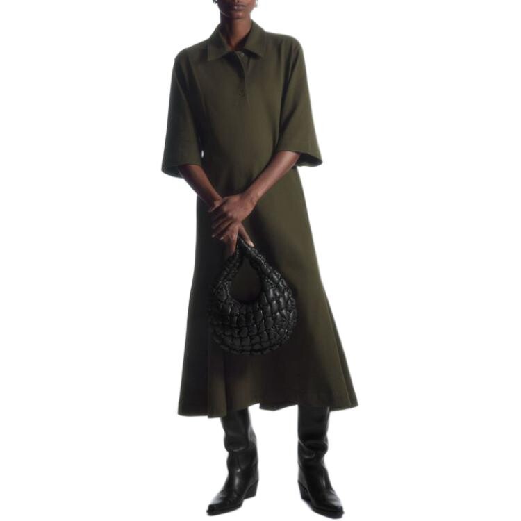 Платье с короткими рукавами женское темно-коричневое Cos
Платье с короткими рукавами женское темно-коричневое Cos