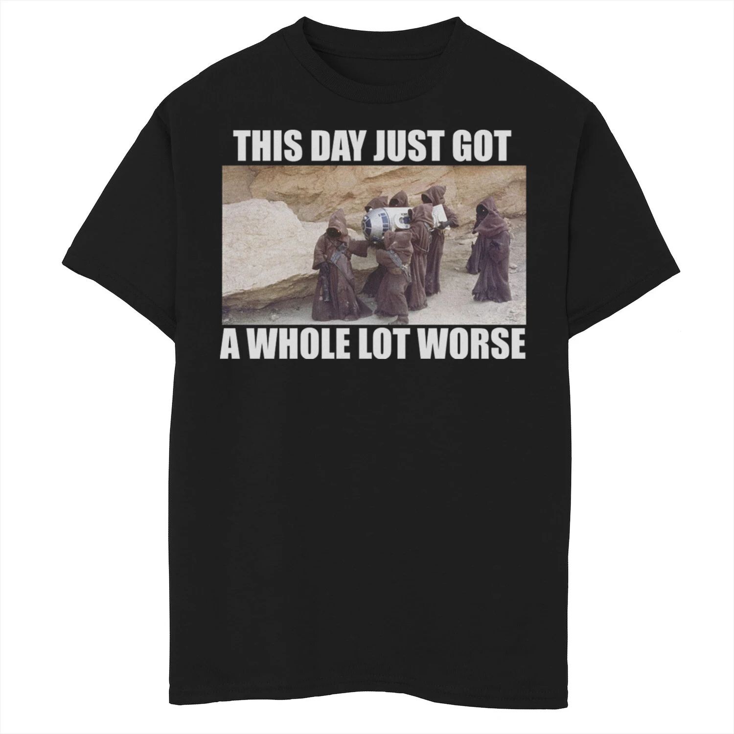 Футболка с рисунком «Звездные войны в этот день» для мальчиков 8–20 лет стала намного хуже Star Wars
Футболка с рисунком «Звездные войны в этот день» для мальчиков 8–20 лет стала намного хуже Star Wars