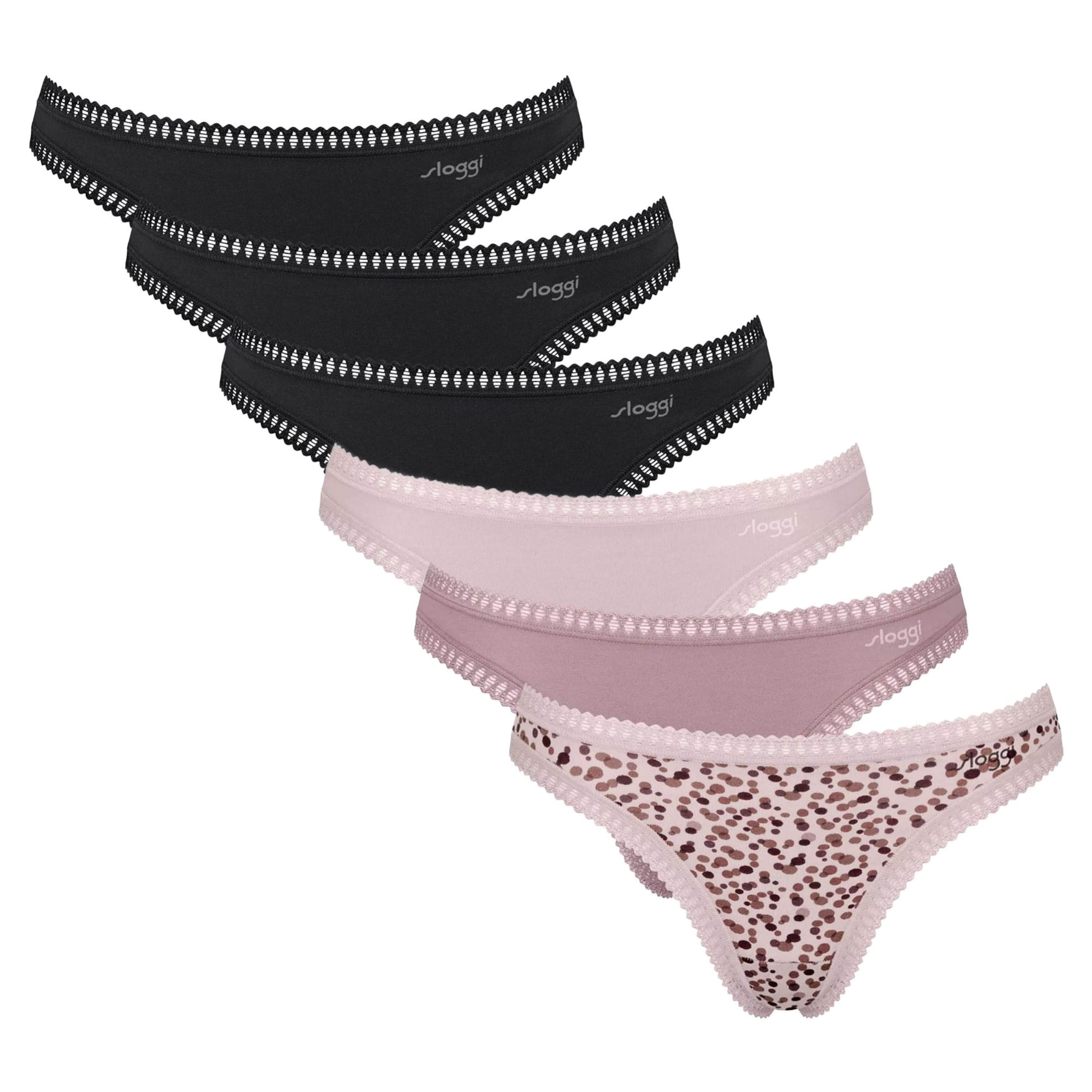 SLOGGI Стринги в цветах Brown, Lilac, Mauve, Black
SLOGGI Стринги в цветах Brown, Lilac, Mauve, Black