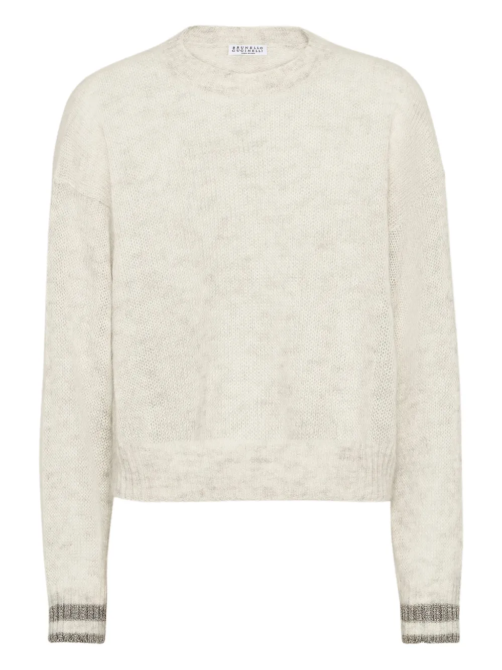 Свитер с круглым вырезом Brunello Cucinelli, нейтральный
Свитер с круглым вырезом Brunello Cucinelli, нейтральный