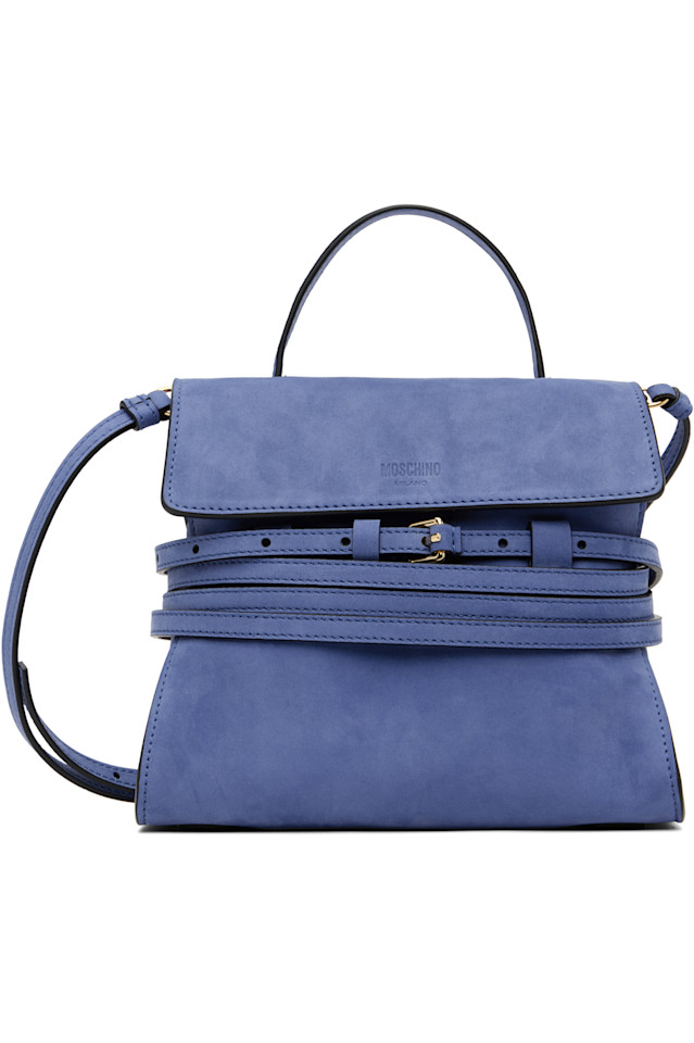 Moschino Маленькая замшевая сумка темно-синего цвета "tie me"
Moschino Маленькая замшевая сумка темно-синего цвета "tie me"