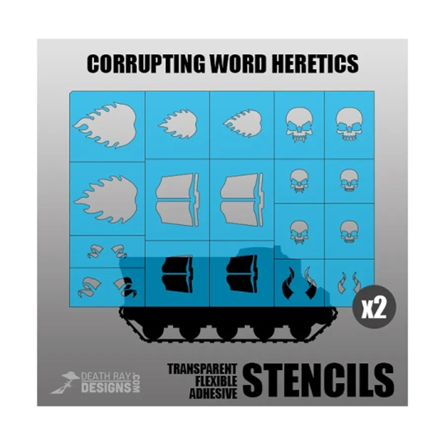 Развращающие словесные еретики, Death Mask Stencils (Death Ray Designs)
Развращающие словесные еретики, Death Mask Stencils (Death Ray Designs)