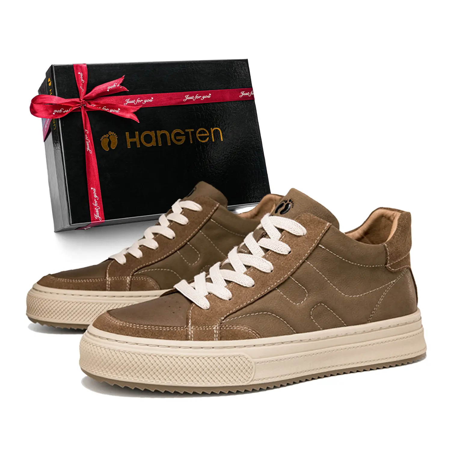 HANG TEN Легкие устойчивые к износу нескользящие низкие скейтерские кроссовки для мужчин с эффектом увеличения роста - цвет хаки, цвет Khaki
HANG TEN Легкие устойчивые к износу нескользящие низкие скейтерские кроссовки для мужчин с эффектом увеличения роста - цвет хаки, цвет Khaki