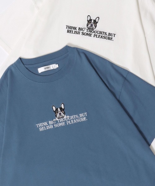 Футболка оверсайз с короткими рукавами и вышивкой в виде животных SITRY, синий
Футболка оверсайз с короткими рукавами и вышивкой в виде животных SITRY, синий