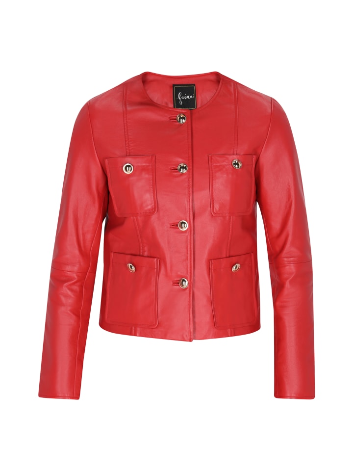 Кожаная куртка faina, красный
Кожаная куртка faina, красный