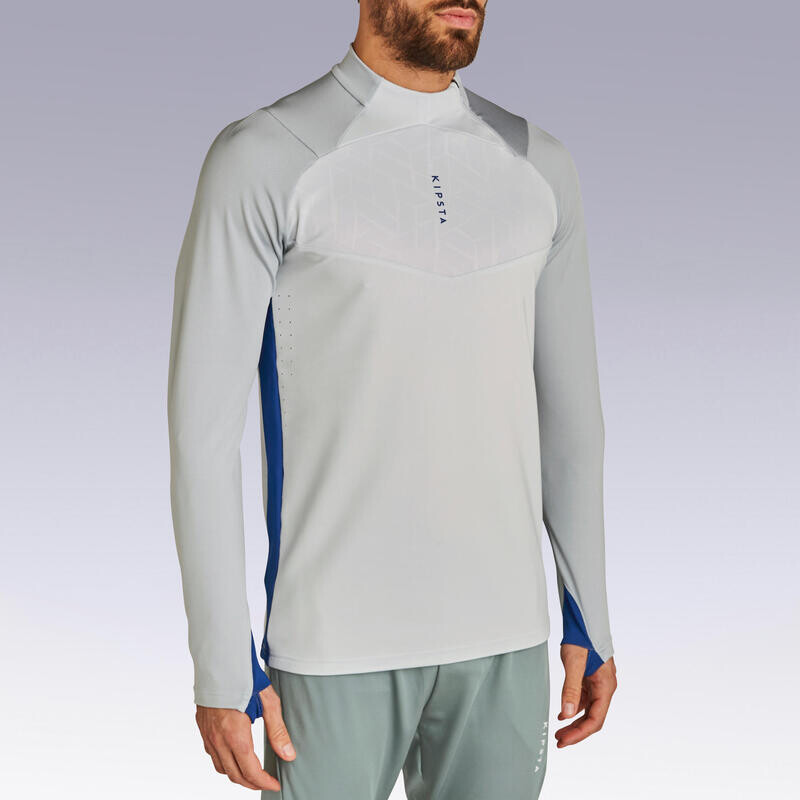 Футбольная толстовка для взрослых Kipsta T540 Светло-серая синяя
Футбольная толстовка для взрослых Kipsta T540 Светло-серая синяя