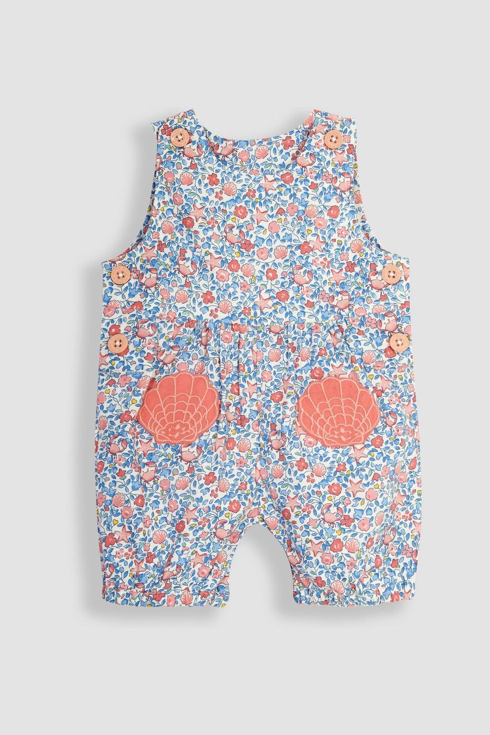 Комбинезон с карманами с декоративными аппликациями и мелким цветочным принтом Jojo Maman Bébé, синий
Комбинезон с карманами с декоративными аппликациями и мелким цветочным принтом Jojo Maman Bébé, синий
