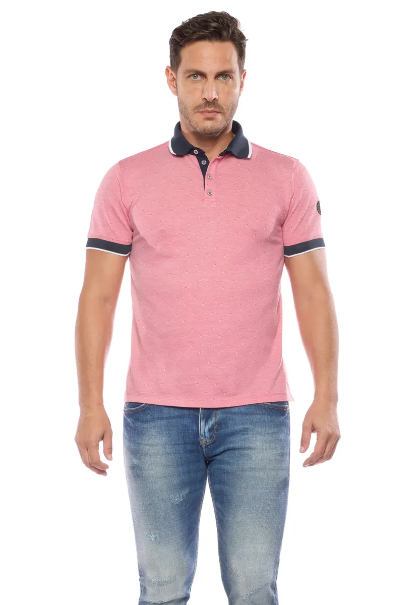Рубашка-поло Le Temps Des Cerises "POLO SHIRT NOVIL (SHORT SLEEVE)", с повседневными контрастными деталями, розовый
Рубашка-поло Le Temps Des Cerises "POLO SHIRT NOVIL (SHORT SLEEVE)", с повседневными контрастными деталями, розовый