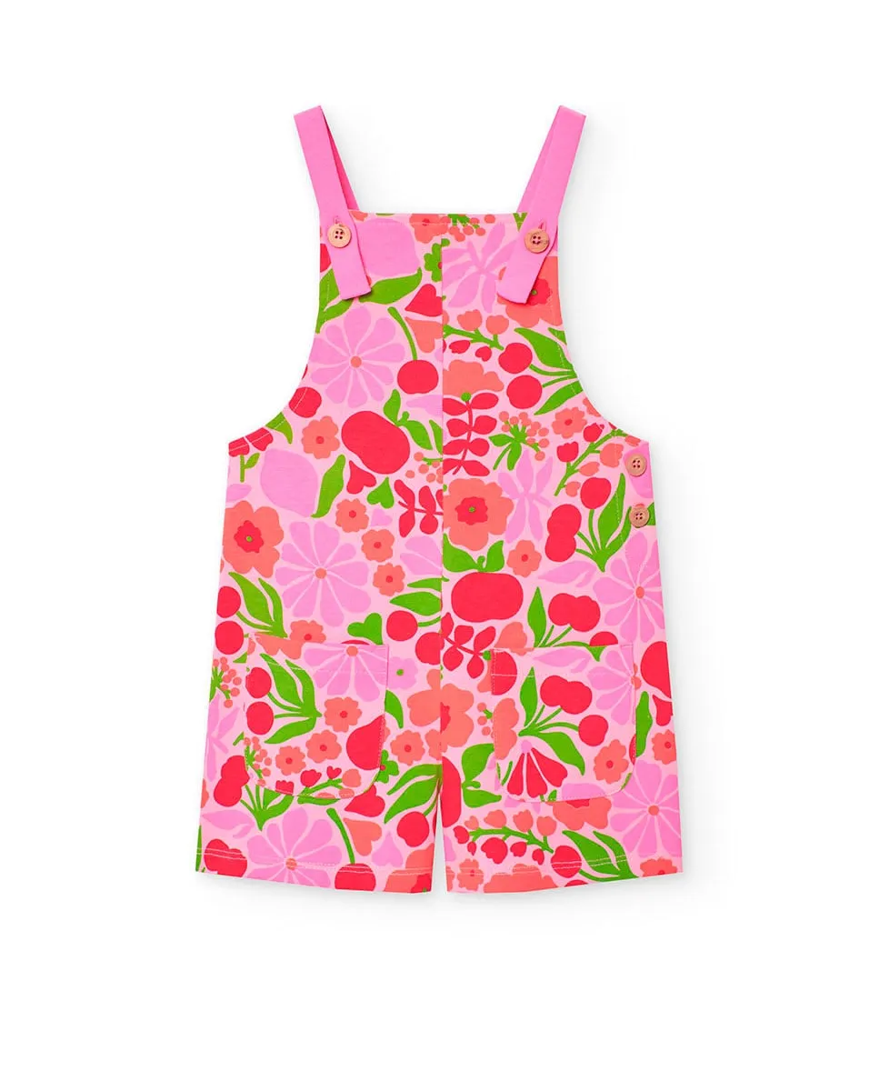 Хлопковый комбинезон для девочки с цветочным принтом Boboli, цвет Rosa
Хлопковый комбинезон для девочки с цветочным принтом Boboli, цвет Rosa