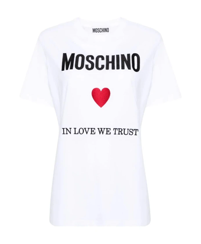 Классическая футболка Moschino, белый
Классическая футболка Moschino, белый