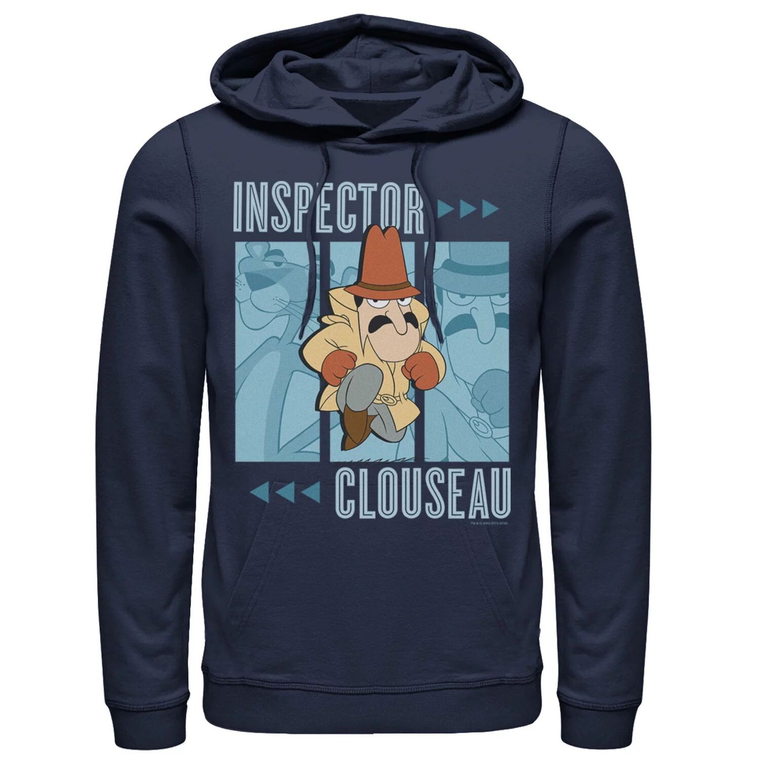 Мужская толстовка с рисунком Pink Panther Inspector Clouseau Trio Panels Licensed Character, синий
Мужская толстовка с рисунком Pink Panther Inspector Clouseau Trio Panels Licensed Character, синий