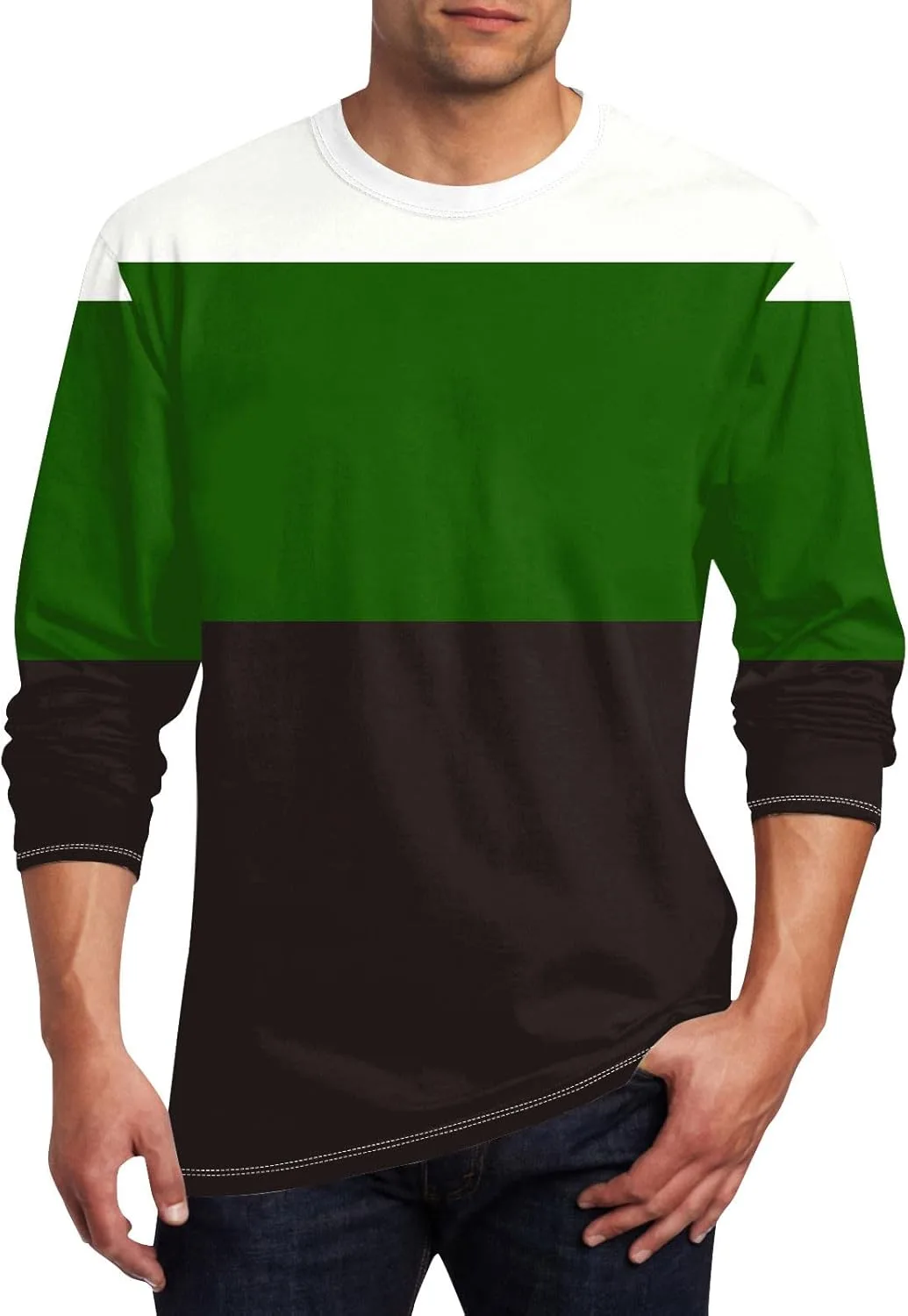 Ymosrh мужская футболка с круглым вырезом и длинным рукавом в полоску
Ymosrh мужская футболка с круглым вырезом и длинным рукавом в полоску