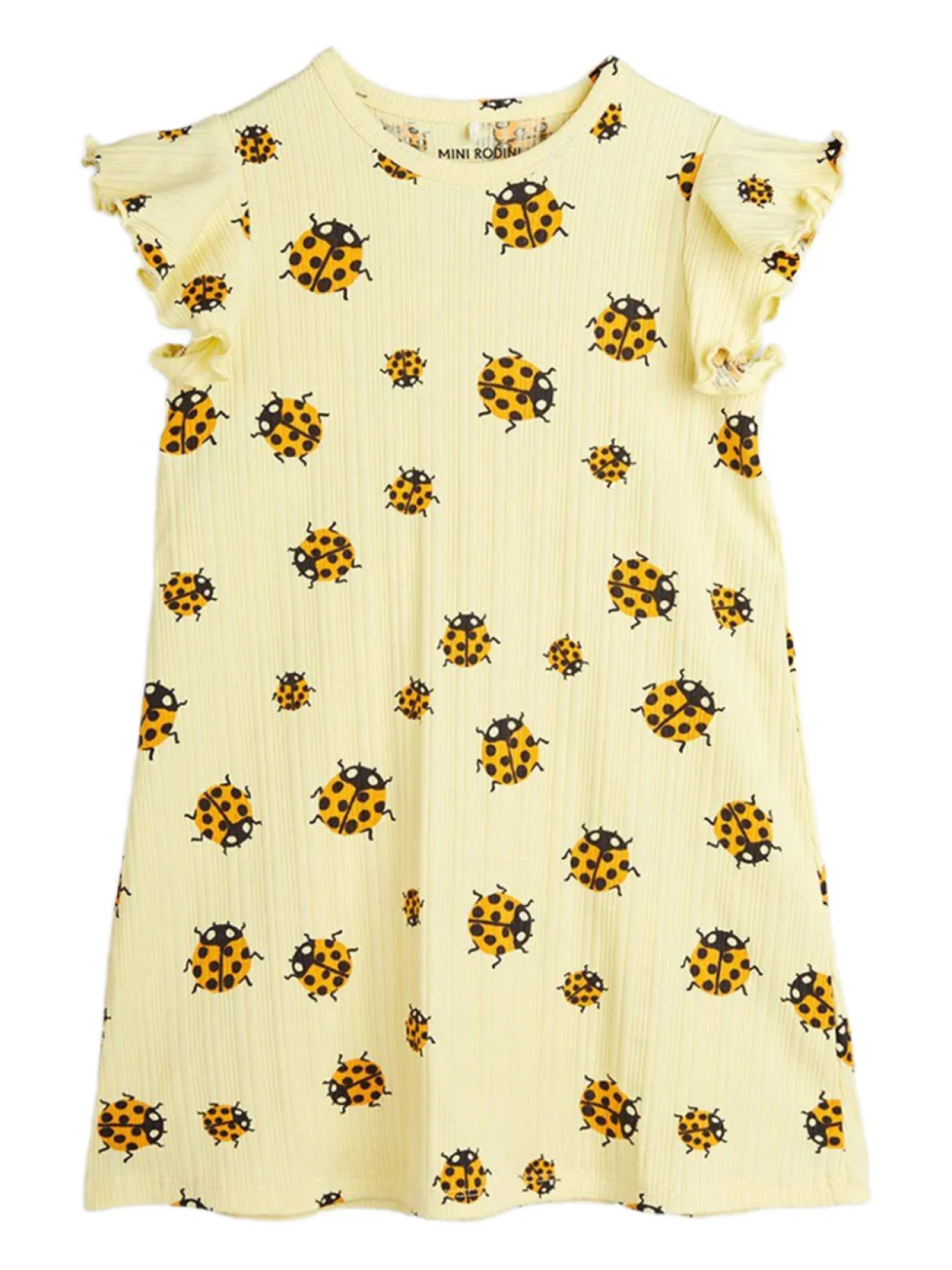 Платье с принтом божьих коровок Mini Rodini, желтый
Платье с принтом божьих коровок Mini Rodini, желтый