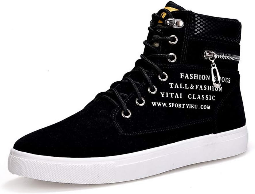 Мужские высокие кеды tazimall, повседневные скейт-шуз, обувь на шнуровке для ходьбы, черный
Мужские высокие кеды tazimall, повседневные скейт-шуз, обувь на шнуровке для ходьбы, черный
