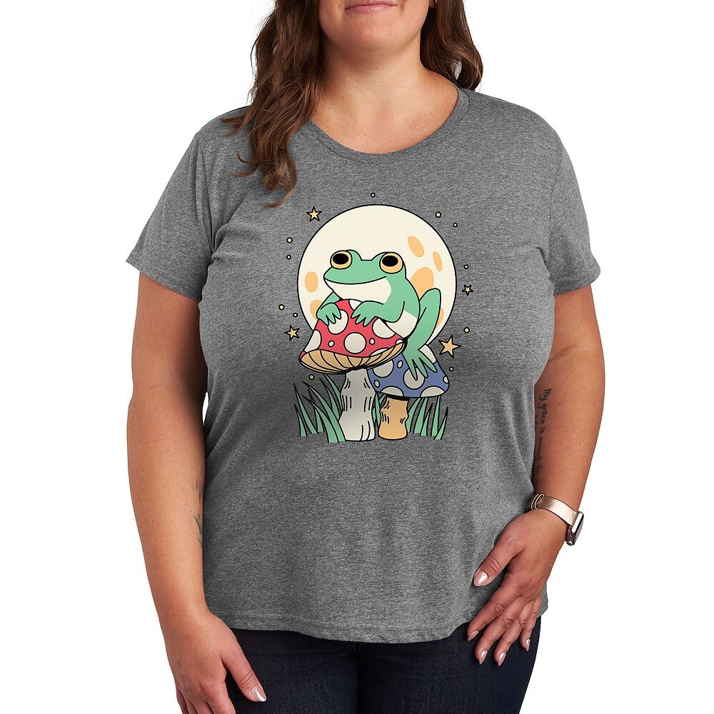 Футболка Plus с рисунком лягушки и грибов Licensed Character, цвет Heather Gray
Футболка Plus с рисунком лягушки и грибов Licensed Character, цвет Heather Gray