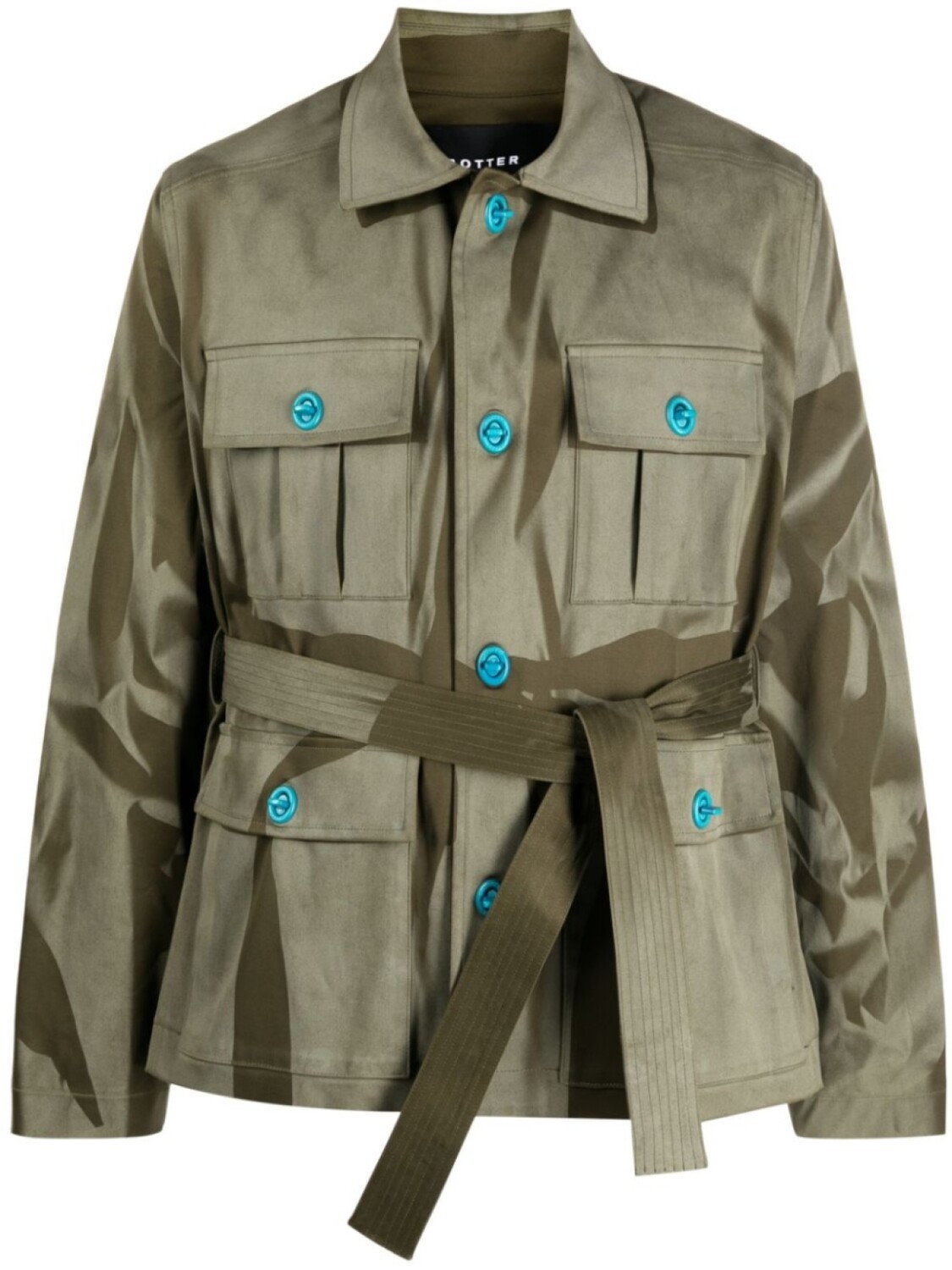 Куртка с поясом и абстрактным принтом Botter, зеленый
Куртка с поясом и абстрактным принтом Botter, зеленый