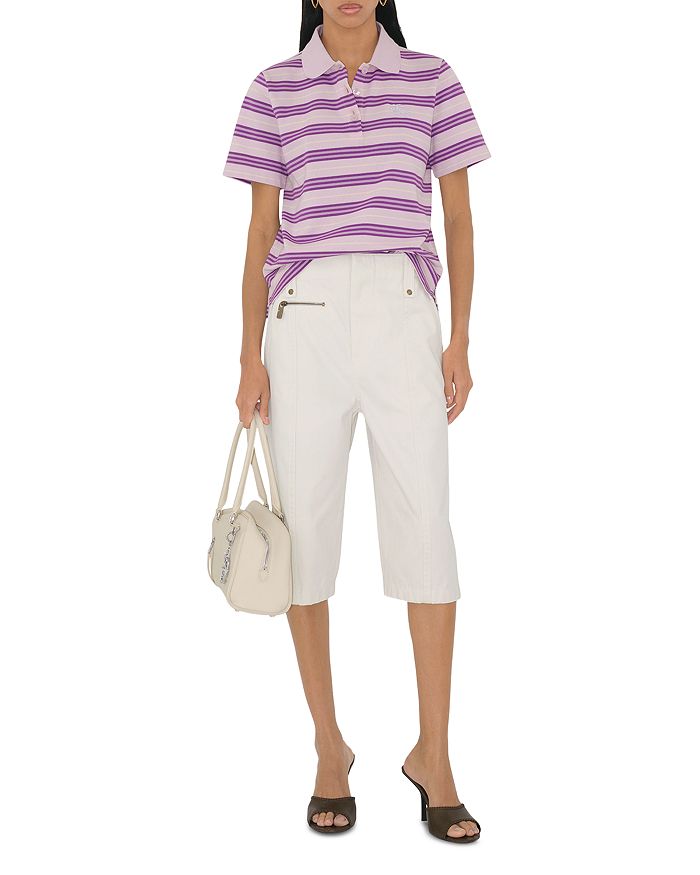 Поло в полоску Burberry, фиолетовый
Поло в полоску Burberry, фиолетовый