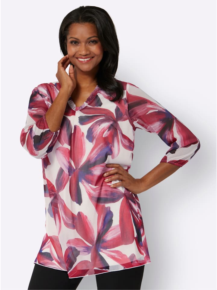 Блузка с принтом в цветах шампанского и бордо. WITT WEIDEN
Блузка с принтом в цветах шампанского и бордо. WITT WEIDEN