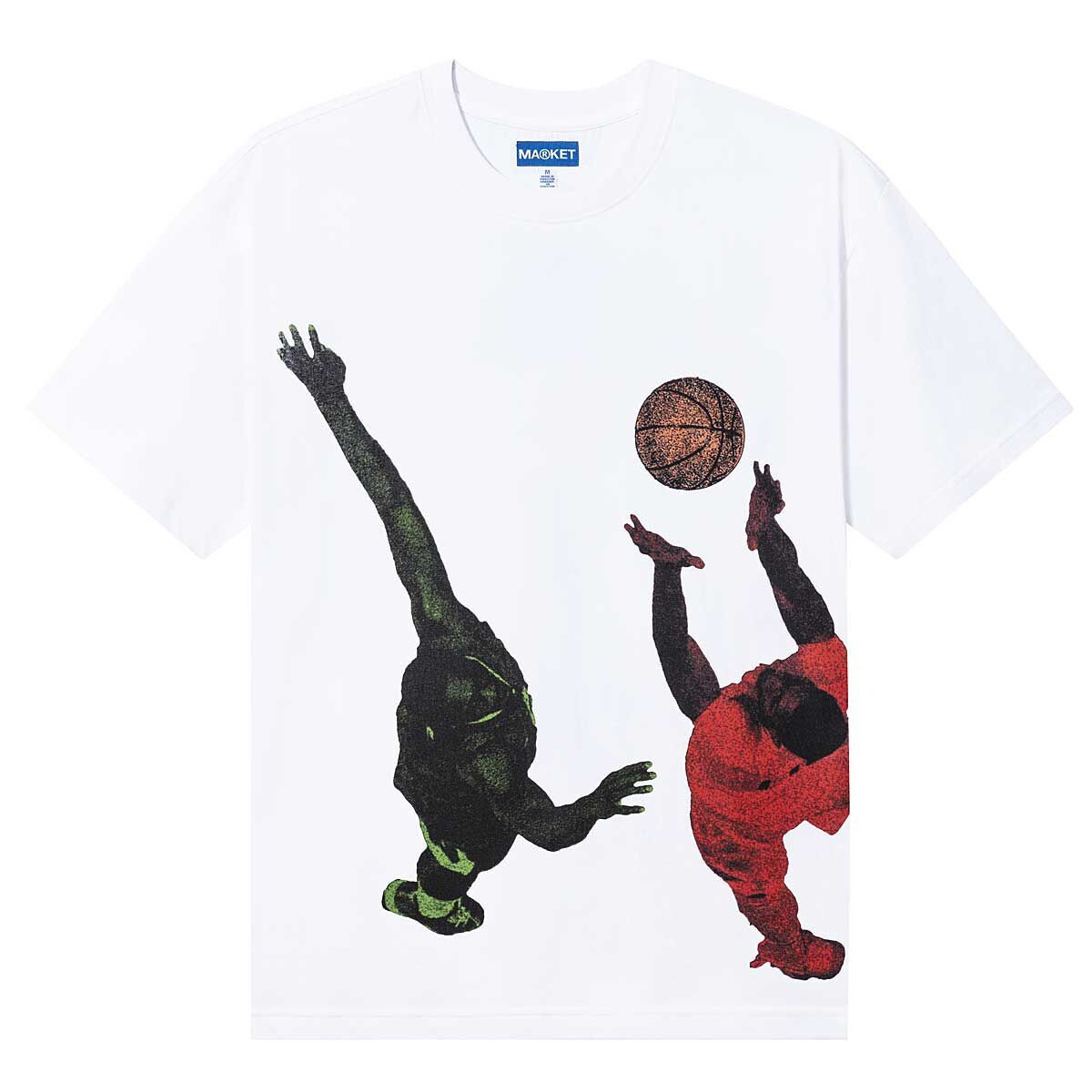 Футболка JUMP BALL T-SHIRT Market, цвет Weiß 
Футболка JUMP BALL T-SHIRT Market, цвет Weiß