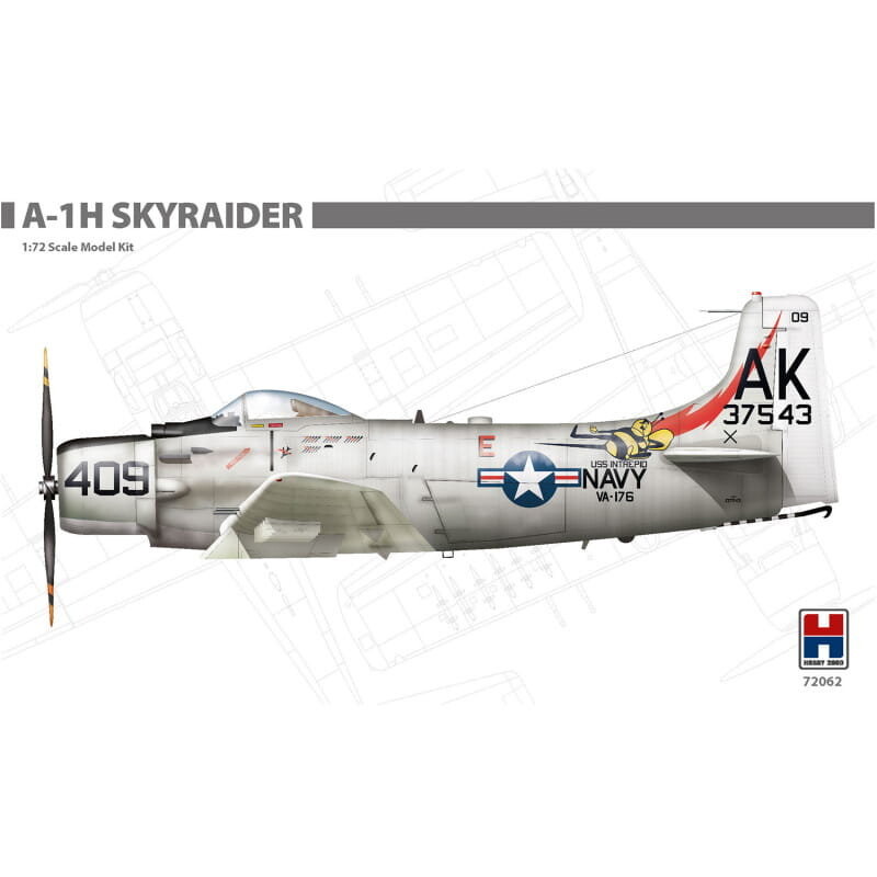 A-1H Skyraider 1:72 Хобби 2000 72062 Hobby 2000
A-1H Skyraider 1:72 Хобби 2000 72062 Hobby 2000