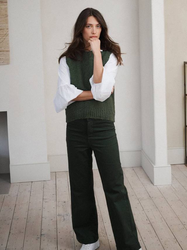 Ясеневые джинсы с широкими штанинами NRBY, хаки
Ясеневые джинсы с широкими штанинами NRBY, хаки